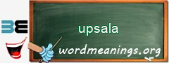 WordMeaning blackboard for upsala